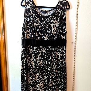 Dress, Perceptions, Animal print, brown black and white,  woman's size 18